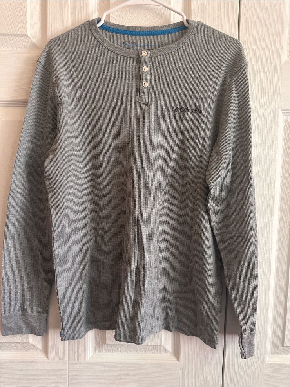 Columbia Gray Waffle Henley
